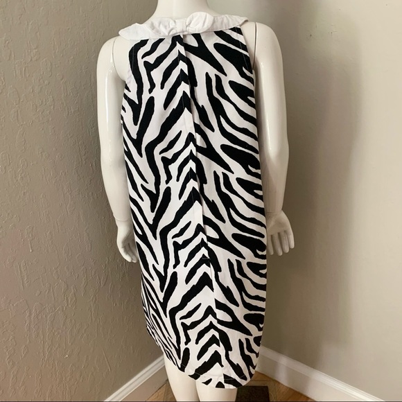 GYMBOREE Wild For Zebra Print Embroidered 100% Cotton Dress Sleeveless Size 7 - Picture 5 of 11